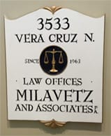 Sign for Law Offices Milavetz and Associates