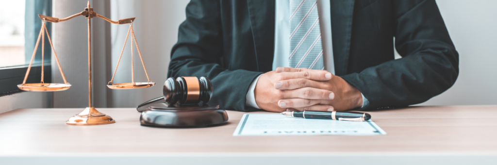 Lawyer at a desk