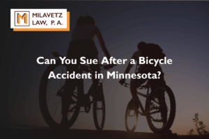 can you sue after a bicycle accident in Minnesota
